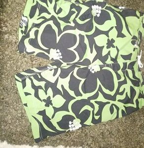 Lands' End green mens swim shorts